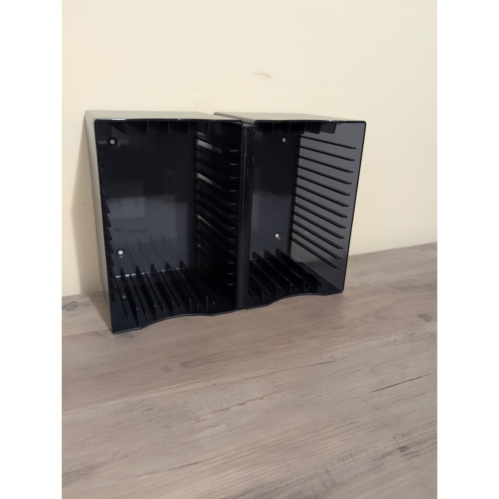 Atlantic Wall Mountable Black CD/DVD Storage Rack Plastic